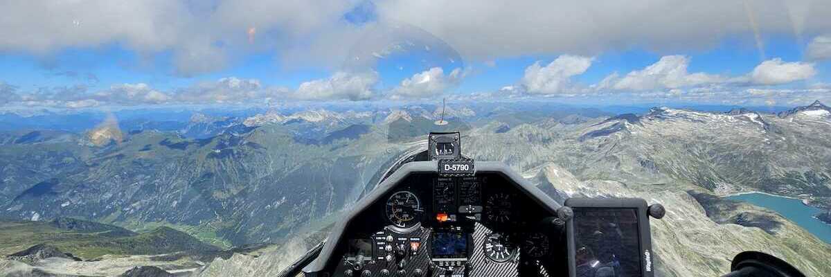 Flugwegposition um 12:35:25: Aufgenommen in der Nähe von Gemeinde Bad Gastein, Bad Gastein, Österreich in 2959 Meter